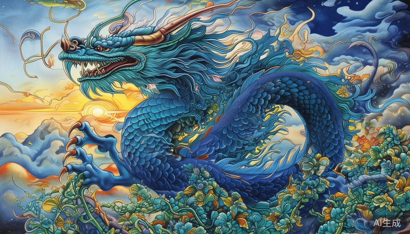 在四灵之中，青龙代表东方、春季和木元素。它象征的是